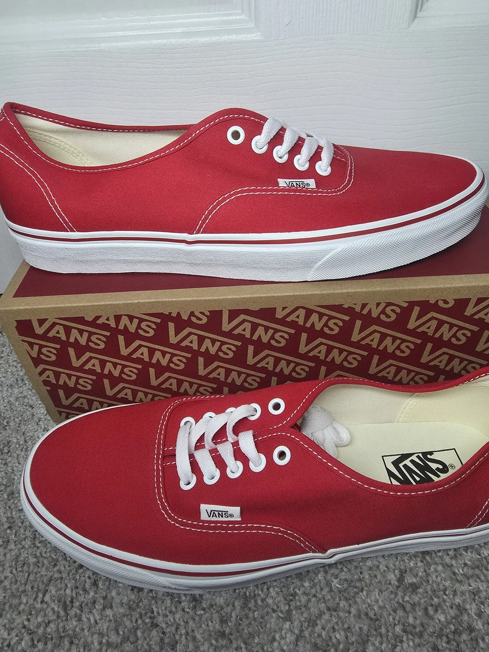 Vans Authentic Red Canvas Women’s Sneakers